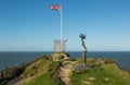 British flag at Ilfracombe, Devon, England Royalty Free Stock Photo