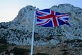 GIBRALTAR, The Rock and British Flag