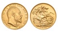 British gold sovereign Royalty Free Stock Photo