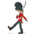 British guard cartoon.