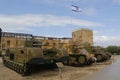 British heavy infantry tank Churchill at Yad La-Shiryon Armored Corps Museum at Latrun Royalty Free Stock Photo