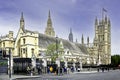 The British houses of Parliament in London