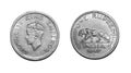 British Indian King George VI 1 Rupee Nickel