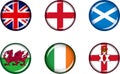 British Isles Glossy Icon Set