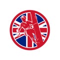 British Linesman Union Jack Flag Icon Royalty Free Stock Photo