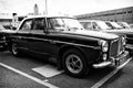 British luxury car Rover P5B, (black and white)