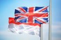 UK and Monaco flags