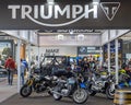 British Motorcycles Triumph Royalty Free Stock Photo