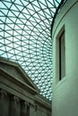 The British Museum - entrance atrium Royalty Free Stock Photo