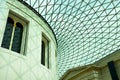 The British Museum - geometrical patterns on the roof