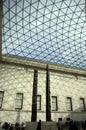 British Museum lobby caffe high ceiling glass roof