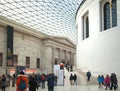 British museum. Interior of main hall with library in an inner yard Royalty Free Stock Photo