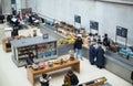 British museum. Interior of main hall with library in an inner yard Royalty Free Stock Photo