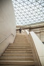 British museum. Interior of main hall with library in an inner yard Royalty Free Stock Photo