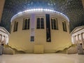 British museum in London, UK. The main entrance atrium and central building staircase. Royalty Free Stock Photo