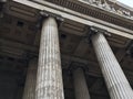 The British Museum pillars in London Royalty Free Stock Photo
