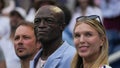 British musician, singer, songwriter, and record producer Seal attends tennis match during 2023 US Open