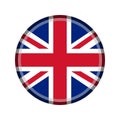 British National flag in round shape