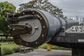 British 15 Naval Gun. Imperial War Museum. Royalty Free Stock Photo