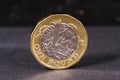 British One Pound Coin Royalty Free Stock Photo