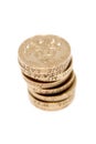 British one pound coins