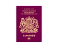 British Passport Illustration Royalty Free Stock Photo