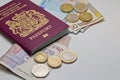 British Passport and Money