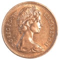 1 british pennie coin Royalty Free Stock Photo