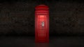 British Phone Booth in London Royalty Free Stock Photo