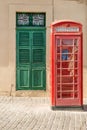 British phone box in Malta