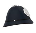 British Police Bobby Helmet Hat Isolated