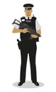 UK Policeman - Armed anti-terrorist Royalty Free Stock Photo