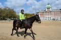 British policeman on horseback