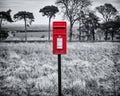 British Post Box in the English Lake District Royalty Free Stock Photo