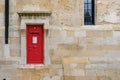 British post box in a wall. Royalty Free Stock Photo