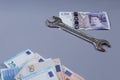 British Pound background Royalty Free Stock Photo