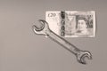 British Pound background Royalty Free Stock Photo