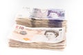 British pound bank notes Royalty Free Stock Photo