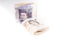 British pound bank notes Royalty Free Stock Photo