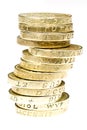 British Pound Coins Royalty Free Stock Photo