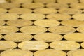 British pound coins background. Royalty Free Stock Photo