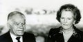 Yitzhak Shamir and Margaret Thatcher in Jerusalem