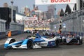 British professional racing driver Alexander Sims of BMW Andretti Team driving his Formula E car 27 during 2019 NYC E-prix