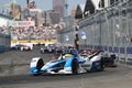 British professional racing driver Alexander Sims of BMW Andretti Team driving his Formula E car 27 during 2019 NYC E-prix