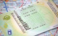 British provisional licence. Royalty Free Stock Photo