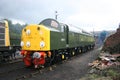 British Railways Diesel Locomotive D213 `Andania` at Barrow Hill Depot Rail Power Event - Barrow Hill, Chesterfield, UK - 24th Royalty Free Stock Photo