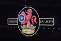 A British Railways Logo on a Steam Train Tender