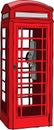 British red phone booth Royalty Free Stock Photo