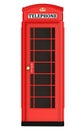 The British red phone booth Royalty Free Stock Photo