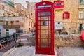 British Red Phone Booth in Malta Royalty Free Stock Photo